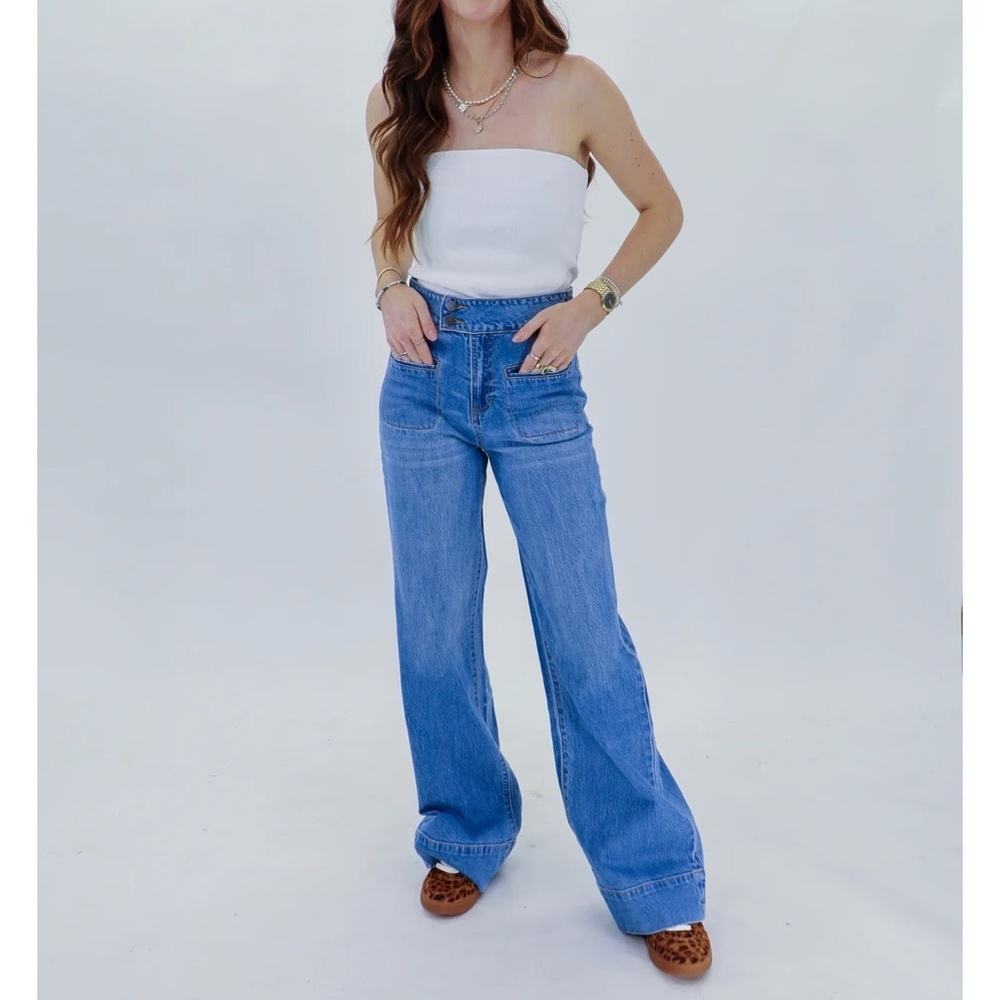 Habitual Perry High Waist Wide Leg Jeans - Size 2/26